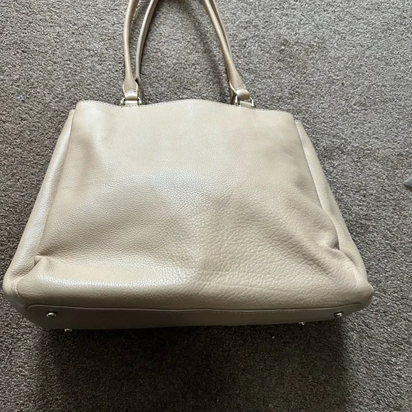 Kate Spade Beige Leather Tote Bag - Picture 6 of 10